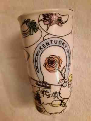 Starbucks Kentucky Derby Limited Edition Ceramic Travel Tumbler Double Wall 2019 - Sold on eBay Jun, 29th 2019 for $29.60