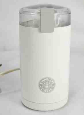 Vintage Starbucks White Home Kitchen Coffee Bean Grinder GRAY Logo Bosch  - Sold on eBay Jun, 29th 2019 for $20.97