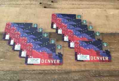 10 Starbucks Denver Gift Cards Brand New No Balance Free Shipping - Sold on eBay Jun, 29th 2019 for $19.99