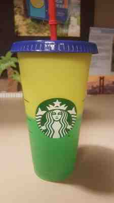Starbucks COLOR CHANGING CUP- Citron Yellow to Green - Sold on eBay Jun, 29th 2019 for $19.99