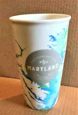 2016 Starbucks 12 Oz Ceramic Travel Mug Maryland Chesapeake Bay State - Sold on eBay Jun, 29th 2019 for $15.99