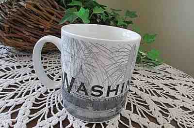 Vintage 2002 Starbucks Coffee Mug Skyline Series WASHINGTON DC 16 Fl Oz Cup-gray - Sold on eBay Jun, 29th 2019 for $19.99