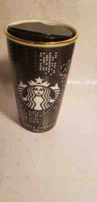 Starbucks Times Square NYC Traveler Tumbler Ceramic Mug Black NWOT - Sold on eBay Jun, 29th 2019 for $19.99