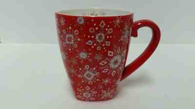 Starbucks Barista 2003 Large Red Snowflakes Coffee Cup Mug - Sold on eBay Jun, 29th 2019 for $15.00