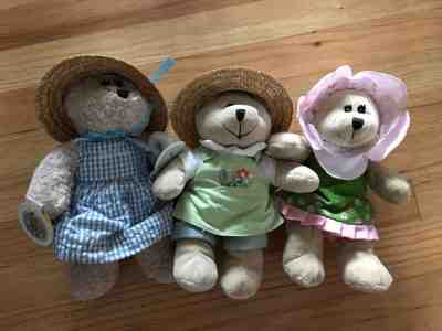 Starbucks Bearista 2006 Garden Bear Bo Peep Flower LOT OF 3 Plush Toy 47th Ed - Sold on eBay Jun, 29th 2019 for $29.99