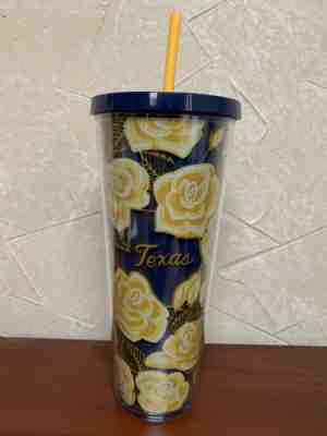 Starbucks Texas Yellow Rose Cold Tumbler Straw New 2019 - Sold on eBay Jun, 29th 2019 for $49.95