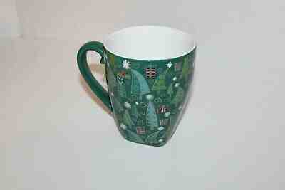 Starbucks Coffee Green mug 2003 Barista Mug Christmas Tree Snowflakes Holiday  - Sold on eBay Jun, 28th 2019 for $47.99