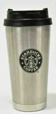 Starbucks Stainless Steel Travel Tumbler, 16oz Matte Silver Black Lid Siren 2010 - Sold on eBay Jul, 5th 2019 for $26.24