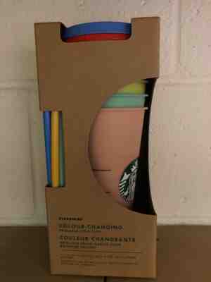 Starbucks color changing cups!!!!! 2 RAINBOW REUSABLE STRAWS INCLUDED!!! ????????????? - Sold on eBay Jul, 5th 2019 for $90.00