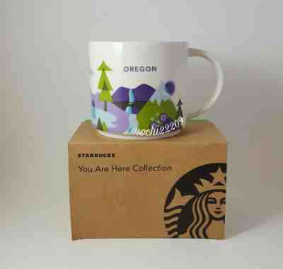 Starbucks OREGON YAH You Are Here Collection Coffee Mug 14oz NEW - Sold on eBay Jul, 4th 2019 for $19.00