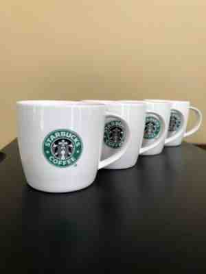 Set Of 4 Starbucks 2008 New Bone China Siren Mermaid Logo 12oz Coffee Mug Cup - Sold on eBay Jul, 4th 2019 for $32.00