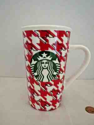 Starbucks Christmas Holiday 2017 Ceramic Mug Cup Red Houndstooth Sweater Rare - Sold on eBay Jul, 4th 2019 for $18.00