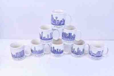 Set of 8 - Starbucks Coffee 18 fl oz. Coffee Mugs City Collection 2007 8-Cities - Sold on eBay Jul, 4th 2019 for $22.50