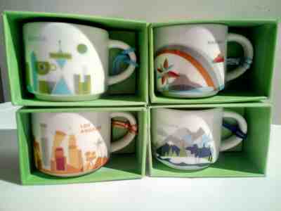 STARBUCKS YOU ARE HERE COLLECTION 4 ORNAMENTS ALASKA HAWAII LOS ANGELES SEATTLE - Sold on eBay Jul, 4th 2019 for $29.99