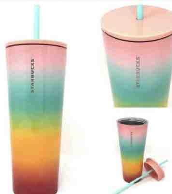 STARBUCKS Summer 2019 Rainbow Tumbler - Sold on eBay Jul, 4th 2019 for $30.00