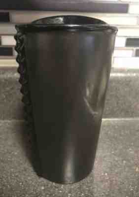 Starbucks 2015 Matte-Black Ceramic Studded Travel Tumbler Mug 10 oz w/Lid - Sold on eBay Jul, 4th 2019 for $24.99