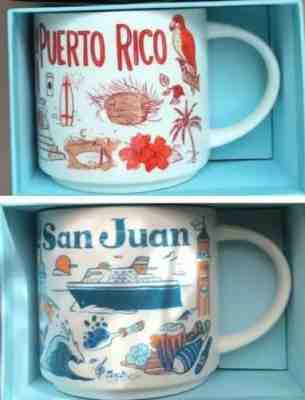 New Starbucks San Juan / Puerto Rico Coffee Mug Set 2018 Been There Series 14oz - Sold on eBay Jul, 4th 2019 for $65.00