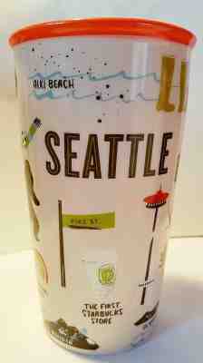 Starbucks Seattle Highlights Local Collection 12 OunceDouble Wall Ceramic Tumble - Sold on eBay Jul, 4th 2019 for $26.99