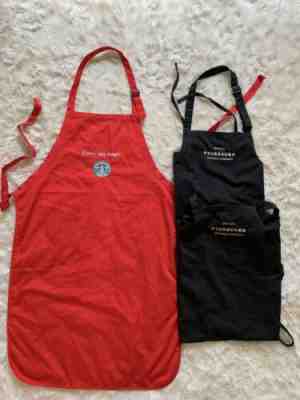 Lot 3 Starbucks Limted Edition Black And Red Holiday Aprons - Every Day Magic. - Sold on eBay Jul, 4th 2019 for $44.99