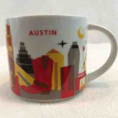 Starbucks Austin You Are Here Collection 2015 14 oz Coffee Mug Tea Cup Texas TX - Sold on eBay Jul, 4th 2019 for $21.74