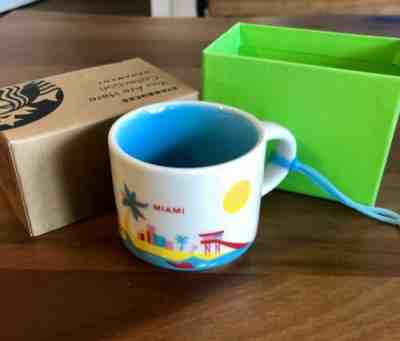 Starbucks Miami Florida FL Ornament You Are Here 2oz Christmas Holiday Mug NEW - Sold on eBay Jul, 4th 2019 for $34.95