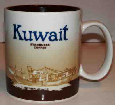 HTF RARE STARBUCKS KUWAIT 16 OZ GLOBAL ICON CERAMIC CITY COFFEE MUG / CUP EUC  - Sold on eBay Jul, 4th 2019 for $21.00