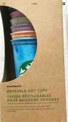RARE New Starbucks Marble Reusable Hot Cups - 6 Cups With 6 Lids - Sold on eBay Jul, 4th 2019 for $16.00