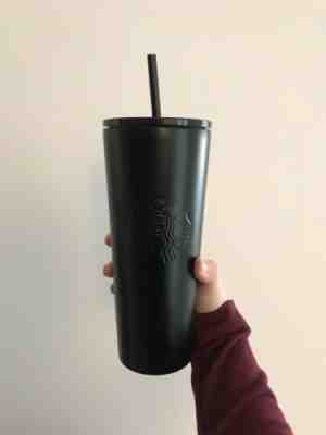 2019 Starbucks Black Stainless Steel Cold Cup Tumbler 24oz Venti - Sold on eBay Jul, 12th 2019 for $69.99