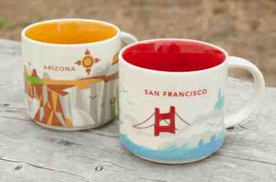 Starbucks San Francisco & Arizona (2) You Are Here Collection Mugs - Sold on eBay Jul, 12th 2019 for $34.95