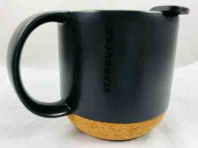 Starbucks Dark Charcoal Gray Cork Bottom 12 oz With Lid 2013 Travel Mug - Sold on eBay Jul, 12th 2019 for $15.15