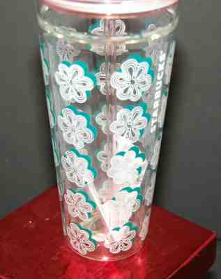 Starbucks Cherry Blossom Sakura Floral DW Glass Cold Cup Tumbler 20oz  Rare HTF - Sold on eBay Jul, 12th 2019 for $59.99