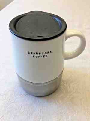 Starbucks Stainless & Ceramic Travel Coffee Tea Mug With Lid 2004 - Sold on eBay Jul, 12th 2019 for $17.95