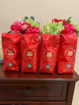 Starbucks Christmas Blend Vintage ‘18 Whole Bean Coffee 1 Pound Bundle Of 4 Bags - Sold on eBay Jul, 12th 2019 for $71.99