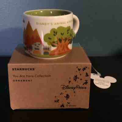 Starbucks You Are Here Mug Ornament Disney Animal Kingdom First Series - Sold on eBay Jul, 12th 2019 for $41.00