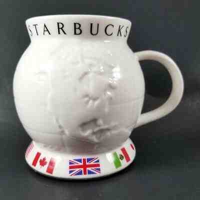 Starbucks Barista WORLD GLOBE Mug 24oz Cup Flags Map 2002 Wide Bottom No Spill - Sold on eBay Jul, 12th 2019 for $19.99