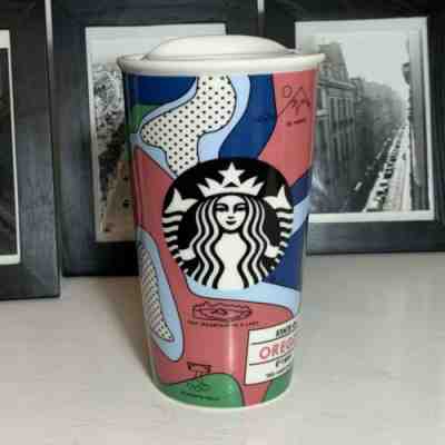 STARBUCKS 2016 Oregon Travel 12 oz Tumbler Ceramic Cup Mug - Rare Misprint! EUC - Sold on eBay Jul, 12th 2019 for $18.18