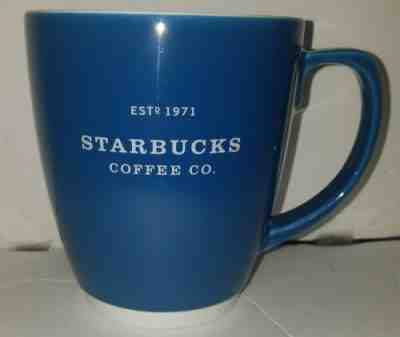 Starbucks Coffee 2007 EST 1971 Blue and White Abby Cup Mug 18 OZ RARE - Sold on eBay Jul, 12th 2019 for $15.00