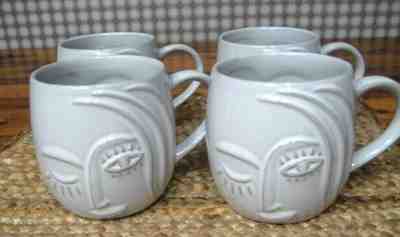 SET OF 4 WHITE STARBUCKS 2013 WINKING MERMAID SIREN ANNIVERSARY MUGS 14 OZ.NEW - Sold on eBay Jul, 12th 2019 for $100.00