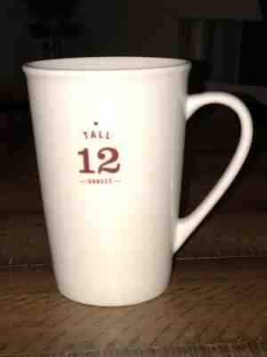 Discontinued Starbucks White 'Tall 12 Ounce' Coffee Mug Cup From 2010 Perfect - Sold on eBay Jul, 12th 2019 for $15.99