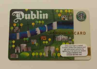 STARBUCKS DUBLIN GIFT CARD - 2009 - Sold on eBay Jul, 12th 2019 for $61.00