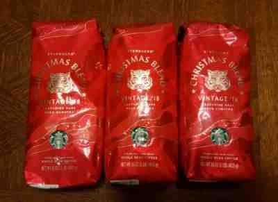 Starbucks Christmas Blend Vintage '18 Whole Bean - 3 Bags (1 lb Each) - Sold on eBay Jul, 12th 2019 for $35.10