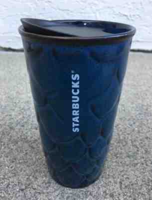 STARBUCKS~2017 Anniversary Blue Black Siren Mermaid Scales~Coffee Travel Tumbler - Sold on eBay Jul, 11th 2019 for $29.99
