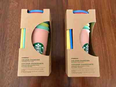 Starbucks Color Changing Cold Cups SINGLE Cups Or 5 Pack 24oz   - Sold on eBay Jul, 11th 2019 for $35.00