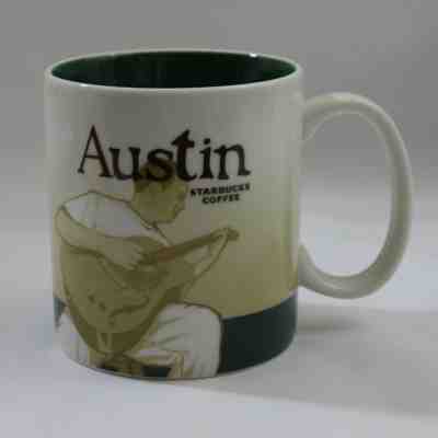 Starbucks Global Icon Collector Series Mug Austin City Guitar Texas 16 oz 2010 - Sold on eBay Jul, 11th 2019 for $20.97