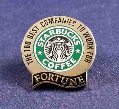 Starbucks 'Fortune: The 100 Best Companies to Work For ' Employee Pin - Used - Sold on eBay Jul, 11th 2019 for $18.49
