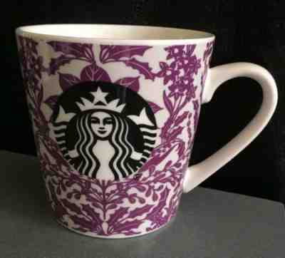 Starbucks Purple Floral  Mug Collector 18 oz 2017 Cup RARE Design - Sold on eBay Jul, 11th 2019 for $39.00