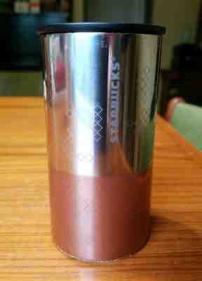 Starbucks Silver Copper Stainless Steel/Metal Travel Mug Tumbler 8 Oz 2012 w Lid - Sold on eBay Jul, 11th 2019 for $16.99