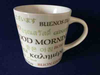 2007 STARBUCKS Good Morning Languages 16 oz Coffee Mug / Tea Cup - FREE SHIPPING - Sold on eBay Jul, 11th 2019 for $19.99