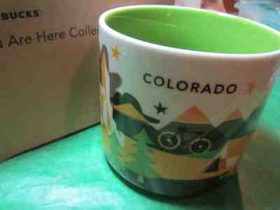 STARBUCKS COFFEE TEA MUG CUP COLORADO YOU ARE HERE COLLECTION TRAVEL SOUVENIR  - Sold on eBay Jul, 11th 2019 for $19.95