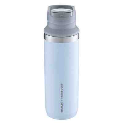Stanley + Starbucks Taiwan 16oz summer blue stainless steel water bottle - Sold on eBay Jul, 11th 2019 for $81.00